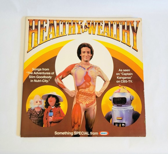 Vintage 1970's Healthy And Wealthy Captain Kangaroo Slimgoo12 inch Vinyl Record. - Picture 2 of 10